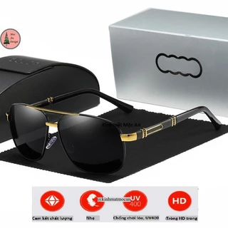 (N7) Kính râm nam loại 1 A'u.d'i MOCAN tròng phi công polarized chống chói chống lóa chống UV400 thời trang đẹp 2022