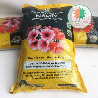 Đất trồng rau và hoa Namix (All Purpose Potting Mix) - Đất sạch trồng chậu, trồng nhiều loại rau và cây hoa