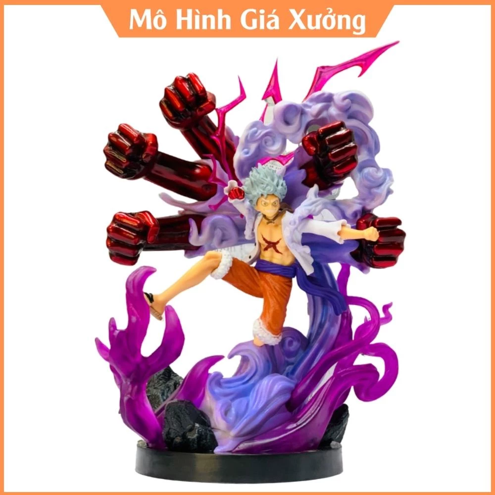 Mô Hình One Piece Luffy trạng thái Gear 5 Chiến đấu cực chất . Cao 33cm, nặng 1,3kg. Figure One Piece. mô hình giá xưởng