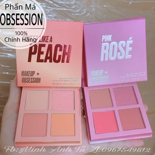 Bảng Má 4 ô Revolution Blush Palette Makeup Obsession Sweet Like A Peach 1.1g [Chính Hãng]