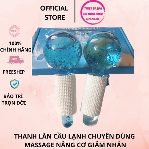 Thanh Lăn Cầu Lạnh Chuyên Dùng Massage Nâng Cơ Giảm Nhăn, Trẻ hoá Se Khít Lỗ Chân Lông Dùng Cho Cá Nhân Và Spa