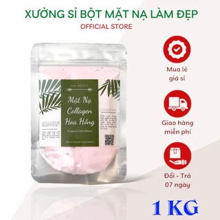 1kg mặt nạ collagen hoa hồng dẻo thạch handmade