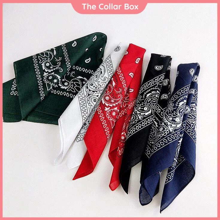Khăn bandana Khăn hiphop đa năng cotton size 55x55cm - Mã CO531 The Collar Box