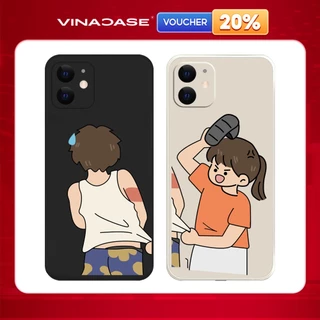 Ốp lưng Vina Case Iphone 6S/6 Plus/7G/8G/X/Xs/11/12/....dẻo cạnh vuông bảo vệ camera hình Ốp cặp BST6