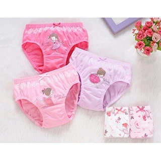 Quần Chíp Bé Gái,Quần Lót Bé Gái Set 5 Chiếc Kháng Khuẩn 100% Cotton hàng Xuất Hàn Quốc Dành Cho Bé từ 3-15 tuổi