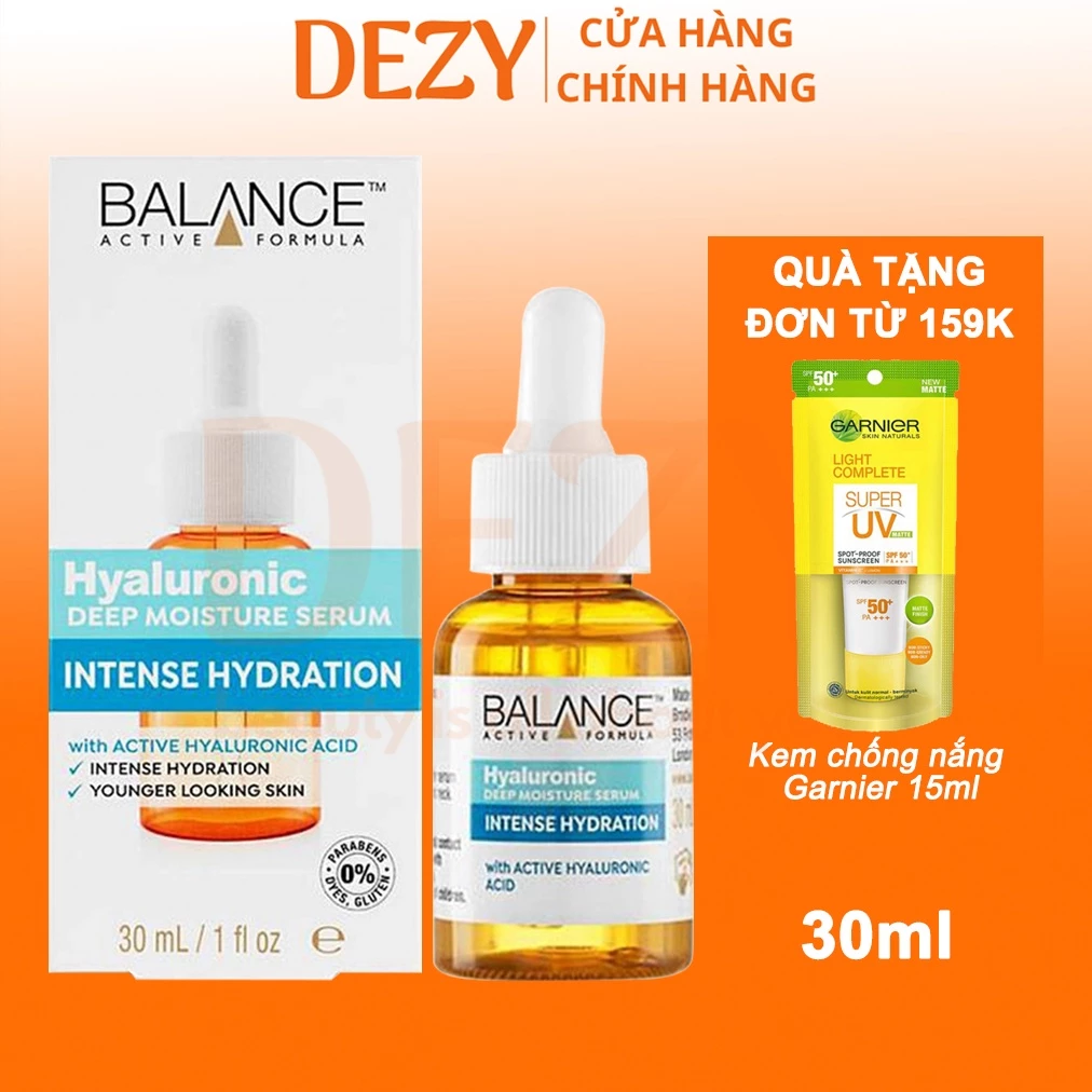 Serum HA Balance Hyaluronic Acid Dưỡng Ẩm - Tinh Chất Dưỡng Da Cấp Ẩm Da Khô Giảm Dầu Da Dầu Ngừa Lão Hoá  Anh Quốc Dezy