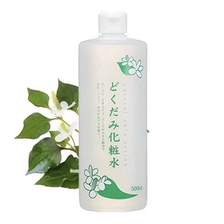 Nước hoa hồng Toner Lotion diếp cá Dokudami Natural Skin giảm mụn se lỗ chân lông 500ml Nhật Bản