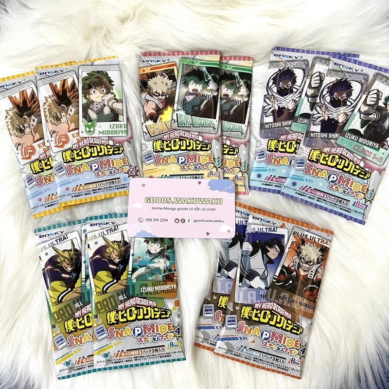 [Có sẵn] My Hero Academia MHA Snap Pack nhân phẩm Snapmide 1 - 3B - 4A - 4B - 5