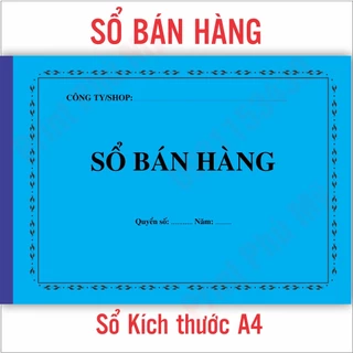 Sổ Bán Hàng Quyển to kích thước A4 100 trang