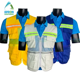 Áo ghile kỹ sư phản quang dùng cho công trình áo bảo hộ lao động