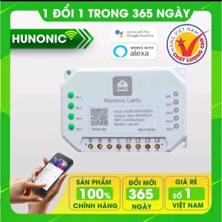 Công Tắc Điều Khiển Đèn, Quạt Từ Xa Qua Điện Thoại Hunonic Lahu 2 kênh, 4 kênh 220V/500W