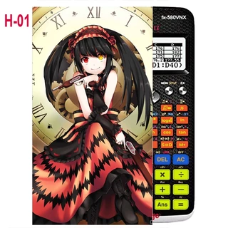 Decal Máy tính CASIO fx570, fx580...anime Date a Live nhân vật Kurumi (36 mẫu khác nhau)