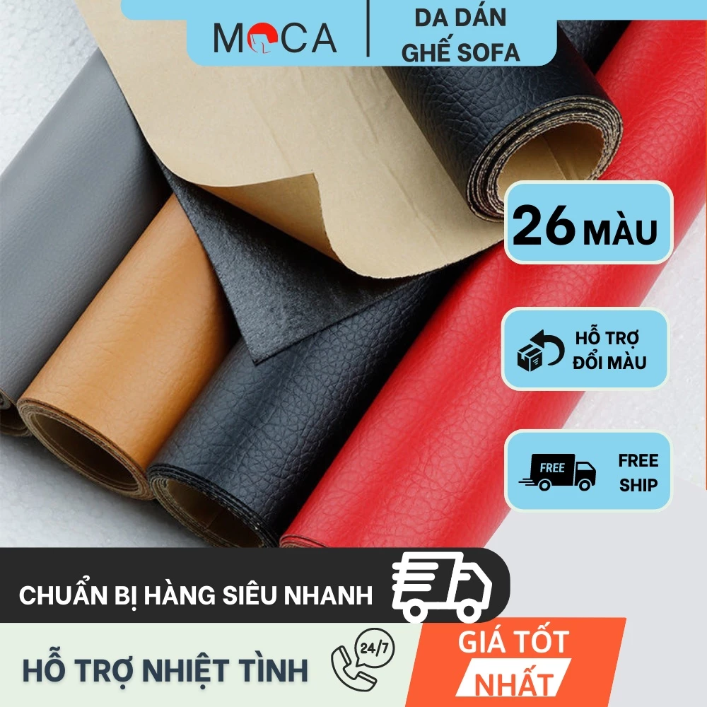 Da dán ghế da PU tự dính sửa ghế sofa cỡ lớn, nội thất, đồ da