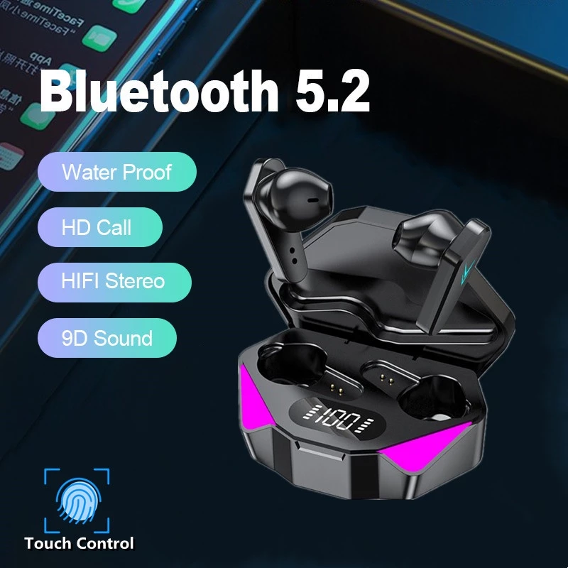Tai nghe chơi game Bluetooth không dây TWS X15 có micrô âm thanh Bass HiFi Thích hợp