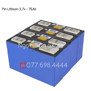 Pin Lithium 3,7v 75Ah Mới Chuẩn Dung Lượng