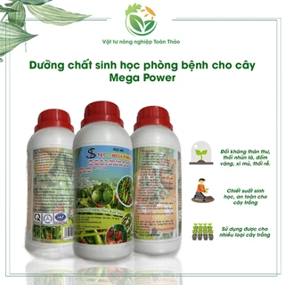 Chế phẩm Sinh học TKS-MEGA POWER: Phòng Trừ Bệnh Thán Thư, Rỉ Sắt, Bã Trầu, Phấn Trắng, Sương Mai, Khô Đầu Lá