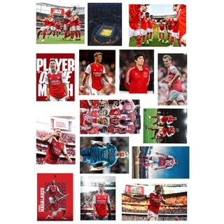 Bộ 30 hình dán CLB Arsenal mùa giải 2023, hình dán bóng đá ngoại hạng anh, sticker bóng đá