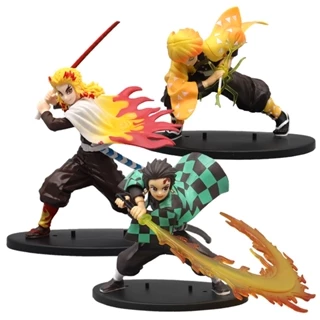 Mô hình Tanjirou, Kyoujurou, Zenitsu Trạng thái chiến đấu Thanh gươm diệt quỷ Figure Toystationvn