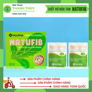 Natufib Chất Xơ Hòa Tan [Hộp 20 Gói] Hỗ Trợ Phòng Táo Bón An Toàn Cho Bà Bầu, Trẻ Nhỏ