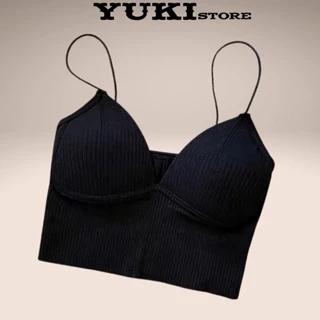 Áo Bra 2 Dây Gân Tăm Đệm Mỏng Nâng Ngực Sexy Cho Nữ YUKI STORE 1833