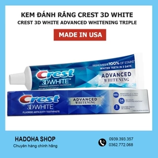 Kem đánh răng Crest 3D White Advanced Whitening 147g