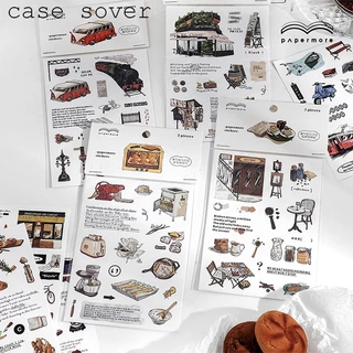 Set 2 miếng Sticker PaperMore chủ đề Nhật Kí Hành Trình trang trí Planner, Bullet Journal - Case Sover