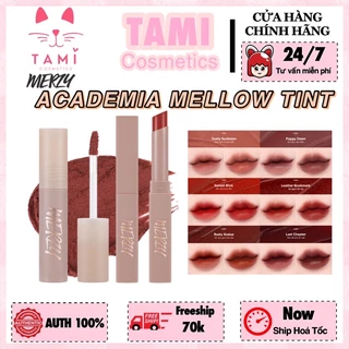 Son Kem Lì Merzy Academia Mellow Tint / Son Thỏi Lì Merzy Academia Cotton Lipstick