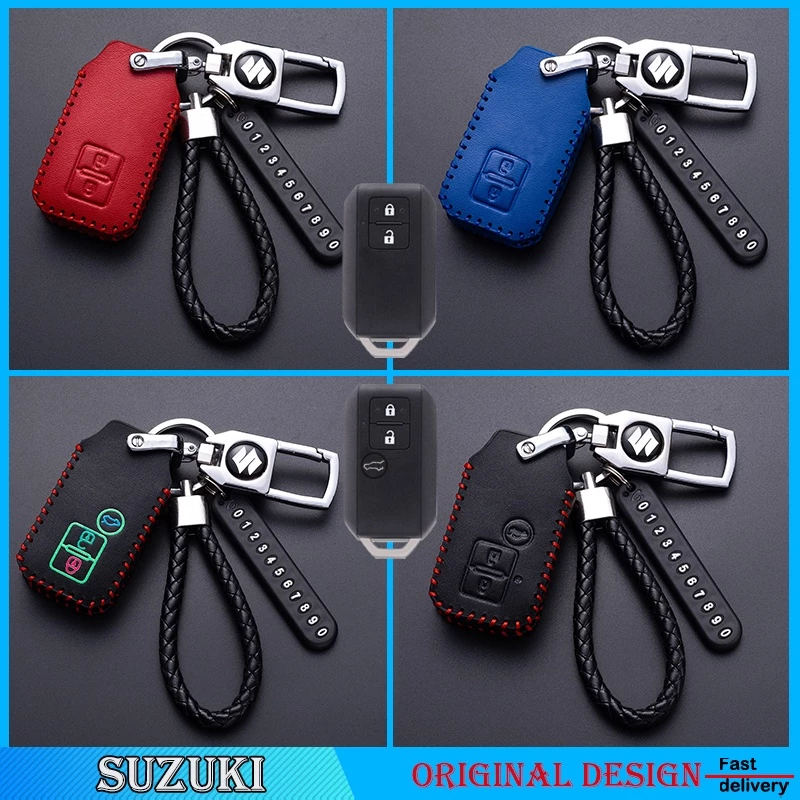 Bao Da Chìa Khoá Ô tô smartkey Suzuki Swift, Ertiga, XL7, Vitara 2018 Da Bò Cao Cấp Handmade Toaroca