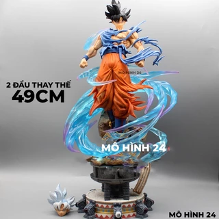 [49CM] tượng mô hình Son goku vô cực UI GK ultra instinct cỡ lớn giá rẻ figure dragon ball dragonball su lu cu sôngku