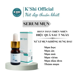 Serum Chấm Mụn K'shi, Giảm Viêm Sưng Mụn, Ngừa Thâm Mụn Cô Đặc Từ Thiên Nhiên, 7 Days Acne Essence, Kshi Hàn Quốc