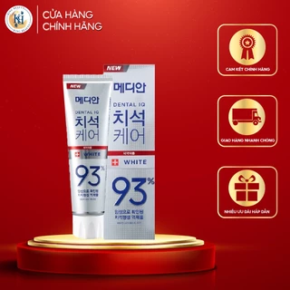 Kem Đánh Răng Giúp Trắng Răng, Giảm Ố, Loại Bỏ Mùi Hôi Median Dental IQ 93% Toothpaste 120g - trắng