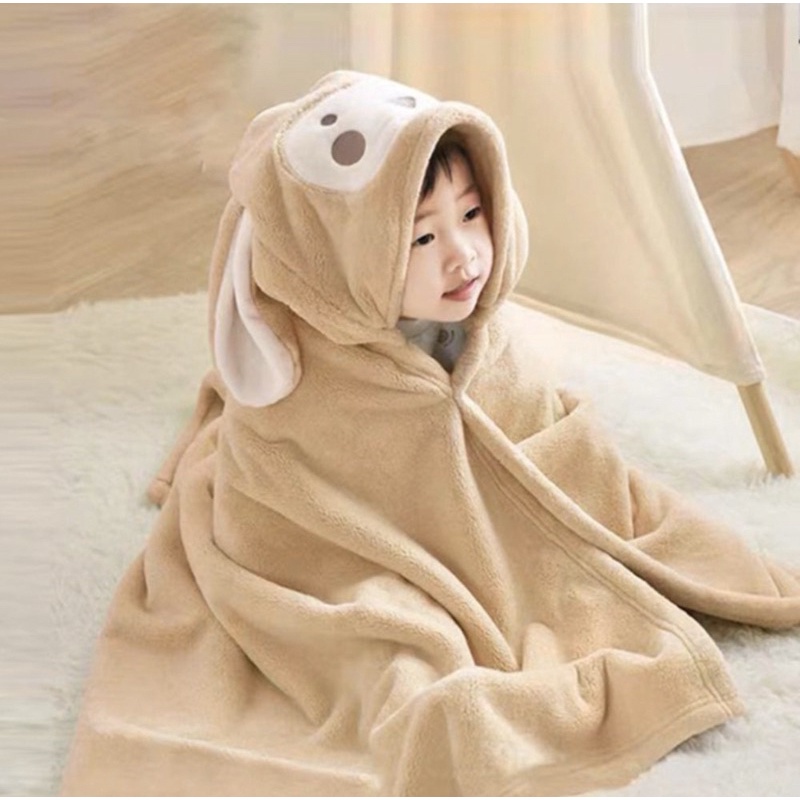 Khăn tắm cho bé khăn tắm có mũ hình thú bông mềm thấm hút cực tốt vải cotton…
