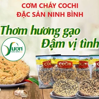( Bán sỉ ) CƠM CHÁY Cochi đặc sản Ninh Bình (Túi 65g, Tùy chọn vị CHÀ BÔNG , MÈ ĐEN hoặc RONG BIỂN) - Vườn Đặc Sản