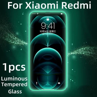 Kính Cường Lực Dạ Quang Cho Redmi 9 9C 9T 10 10C Note 7 8 9 10 10S 11 11S 9S Pro XiaoMi 10T 11T Pro 11 Lite POCO M