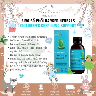 Siro Ho Đờm Harker Herbals Children's Deep Lung Support New Zealand 150ml [ Hàng Air - Bw Store ]