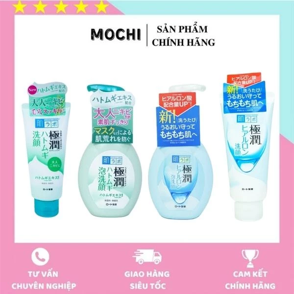 Sữa rửa mặt Hada Labo tạo bọt (Hadalabo Rohto) Nhật Bản