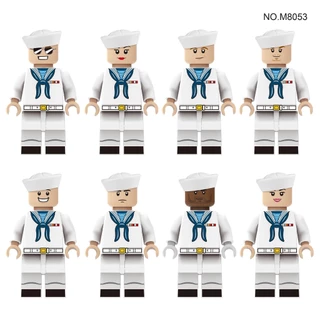 COMBO 8 Minifigures Lính Hải Quân Siêu Đẹp M8053 - Đồ Chơi Lắp Ráp Mini Army