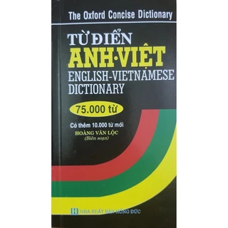 Sách. Từ Điển Anh - Việt ( 75.000 Từ )