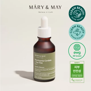 Tinh Chất Se Khít Lỗ Chân Lông Mary&May Houttuynia Cordata + Tea Tree Serum 30ml