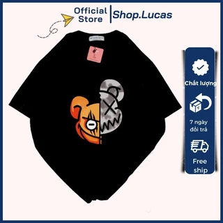 Áo thun nam nữ unisex áo phông vải cotton thoáng mát cổ tròn in hình đầu chuột mickey - shop.lucas