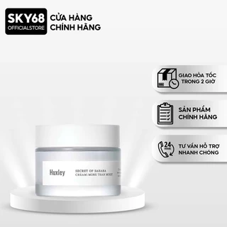 Kem dưỡng ẩm sâu Chống Lão Hóa Da Chiết Xuất Xương Rồng Huxley Secret Of Sahara Cream; More Than Moist 50ml