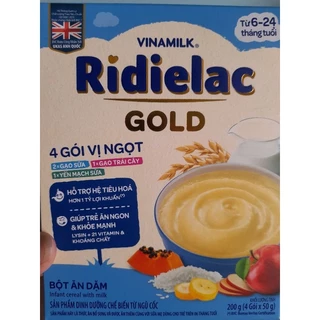 Bột ăn dặm Ridielac gold 4 vị ngọt hộp giấy 200g