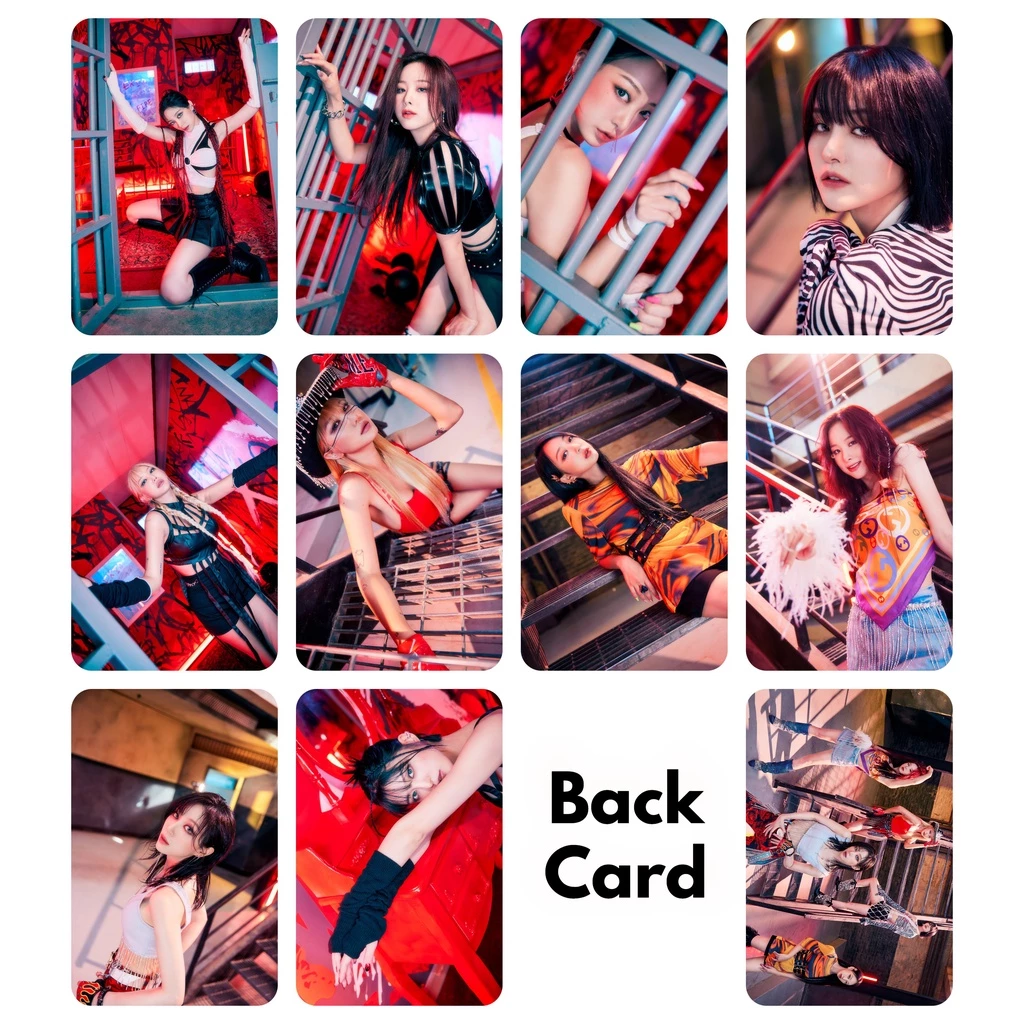 Set 10 card giấy bo góc in 2 mặt ảnh nhóm EXID - X - Fire