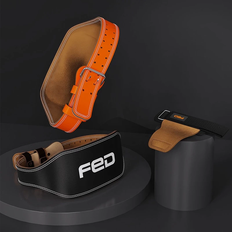 Đai Lưng Tập Gym Da Bò FED-YD-01, Đai Tập Gym Cao Cấp Giảm Chấn Thương, Giảm Áp Lực Khi Tập Gym
