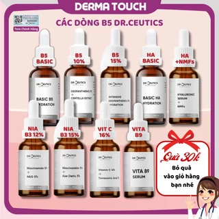 Serum DrCeutics Basic, B5 10%, Intensive da khô, Serum HA, B3, B9, Vitamin C, Nia - Dược Mỹ Phẩm Derma Touch