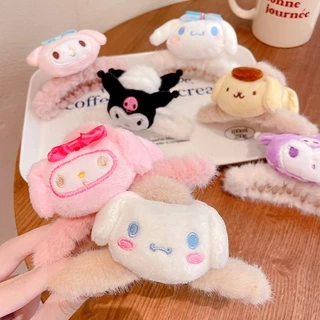 🌈SANRIO Kẹp Tóc Hình Chú Chó Yugui Hoạt Hình Bằng Lông Nhung Dễ Thương Xinh Xắn