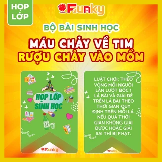 Bộ Bài “Họp Lớp” Môn “Sinh Học” 7Funky. Drinking Game Ôn Bài Trên Bàn Nhậu Vui Quên Lối Về