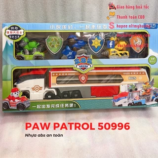 Xe Tải Chở 3 Chó Cứu Hộ Paw Patrol 50996 Dài hơn 40cm ( ảnh thật + clip )