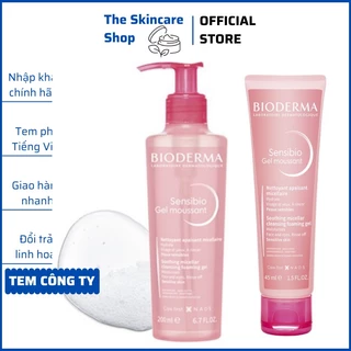[CHÍNH HÃNG]Gel rửa mặt tạo bọt cho da nhạy cảm Bioderma Sensibio Gel Moussant 200ml - The Skincare Shop