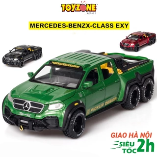 Mô hình xe kim loại Mercedes Benz X-Class EXY Pickup Design 6 bánh tỷ lệ 1:28